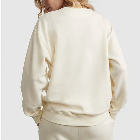 PINK Victoria's Secret Fleece Relaxed Crewneck Sweatshirt - XXL - NWT - Picture 4 of 7